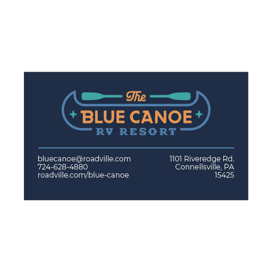 The Blue Canoe - Business Cards Generic