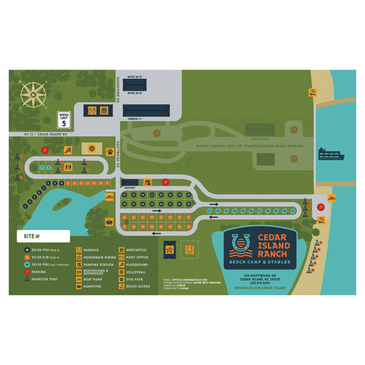 Cedar Island Ranch - Large Map