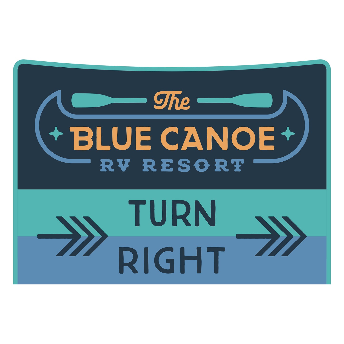 The Blue Canoe - Resort Turn Right