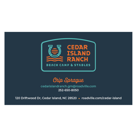 Cedar Island Ranch Business Cards - Chip Sprague
