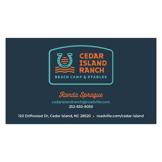 Cedar Island Ranch Business Cards - Ronda Sprague