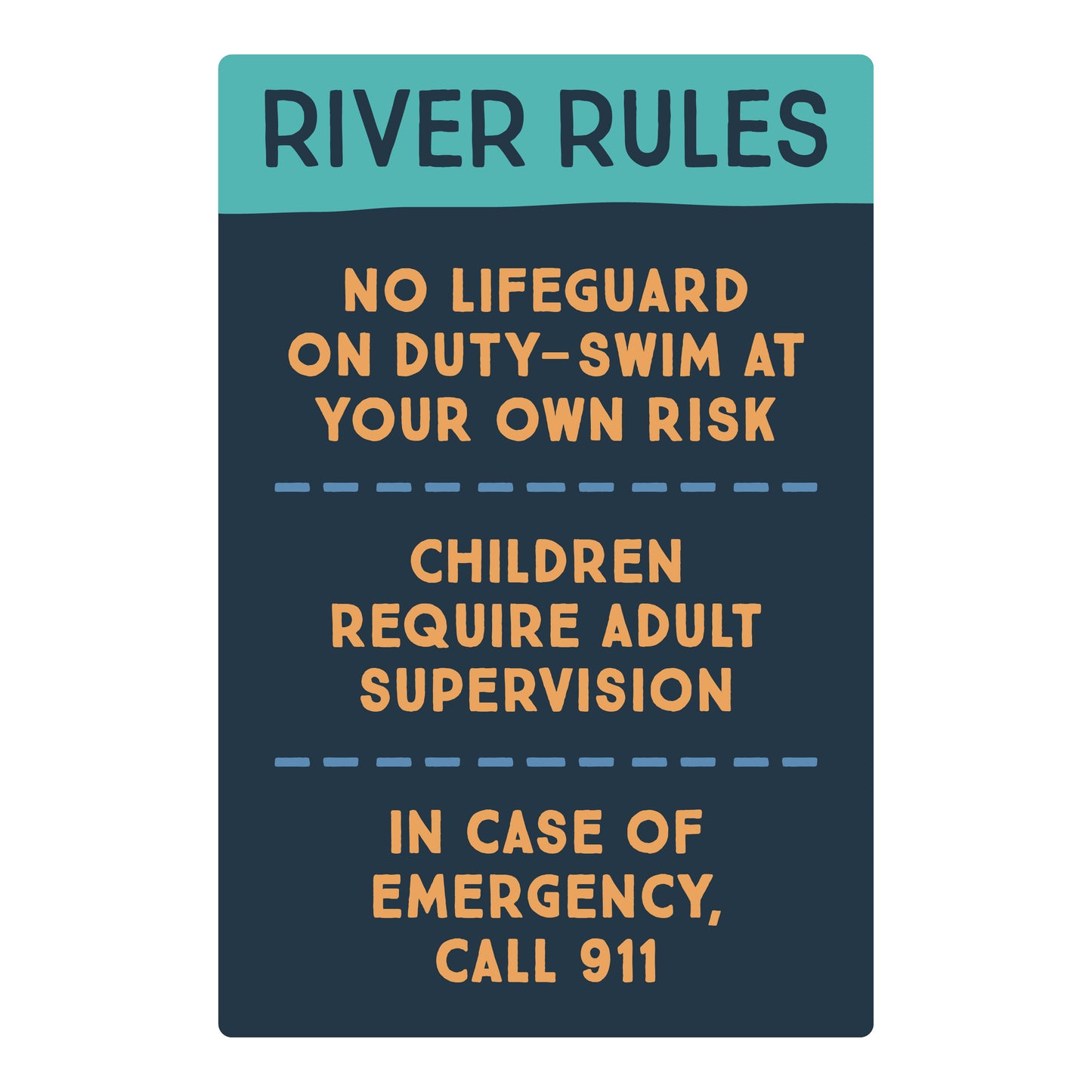 The Blue Canoe - River Rules