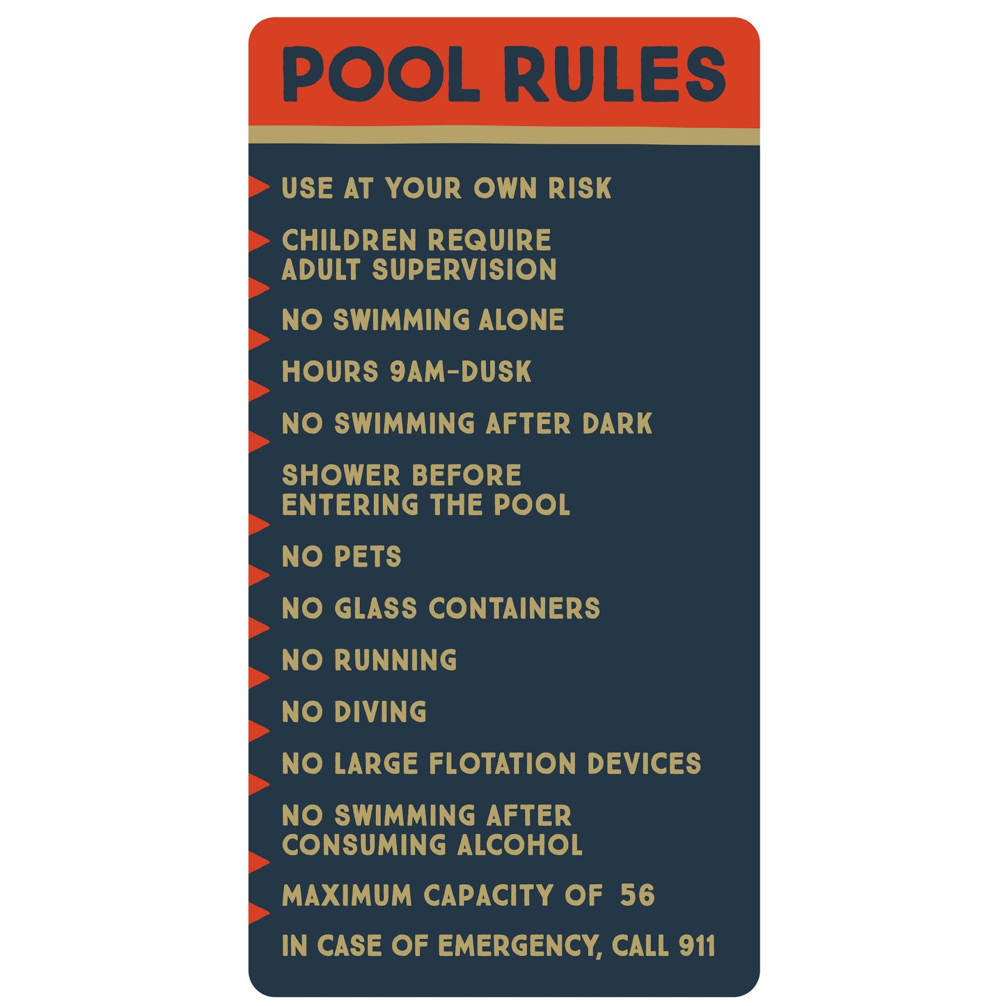 The Broken Banjo - Pool Rules