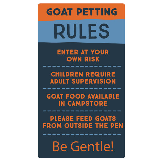 Camp Cadillac - Goat Petting Rules