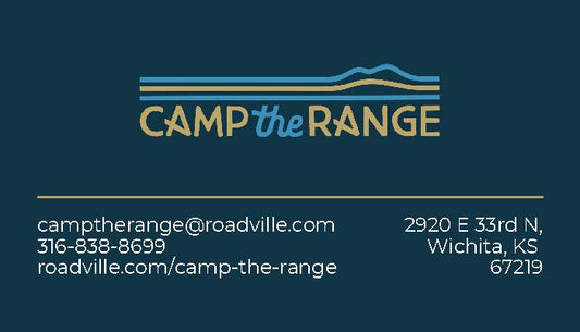Camp the Range Generic Business Cards