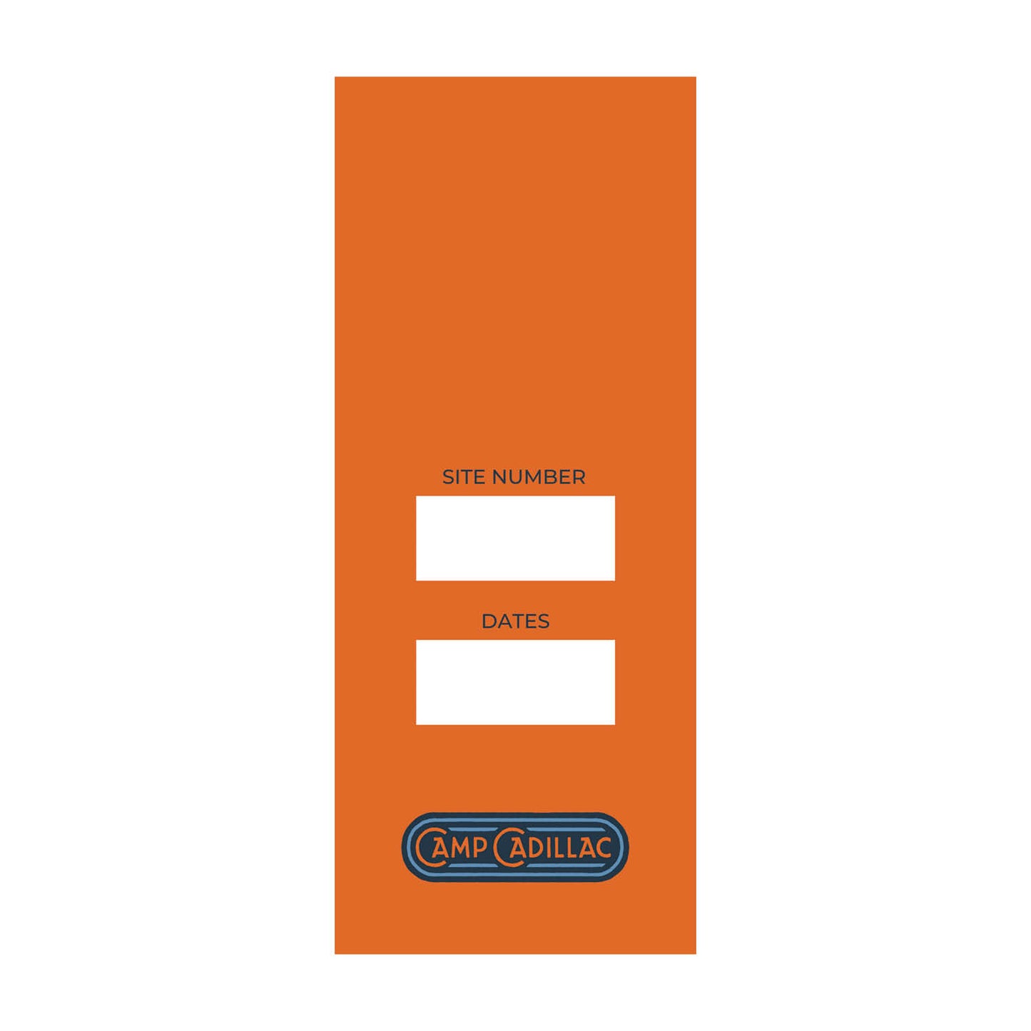 Camp Cadillac Mirror Tag - Orange