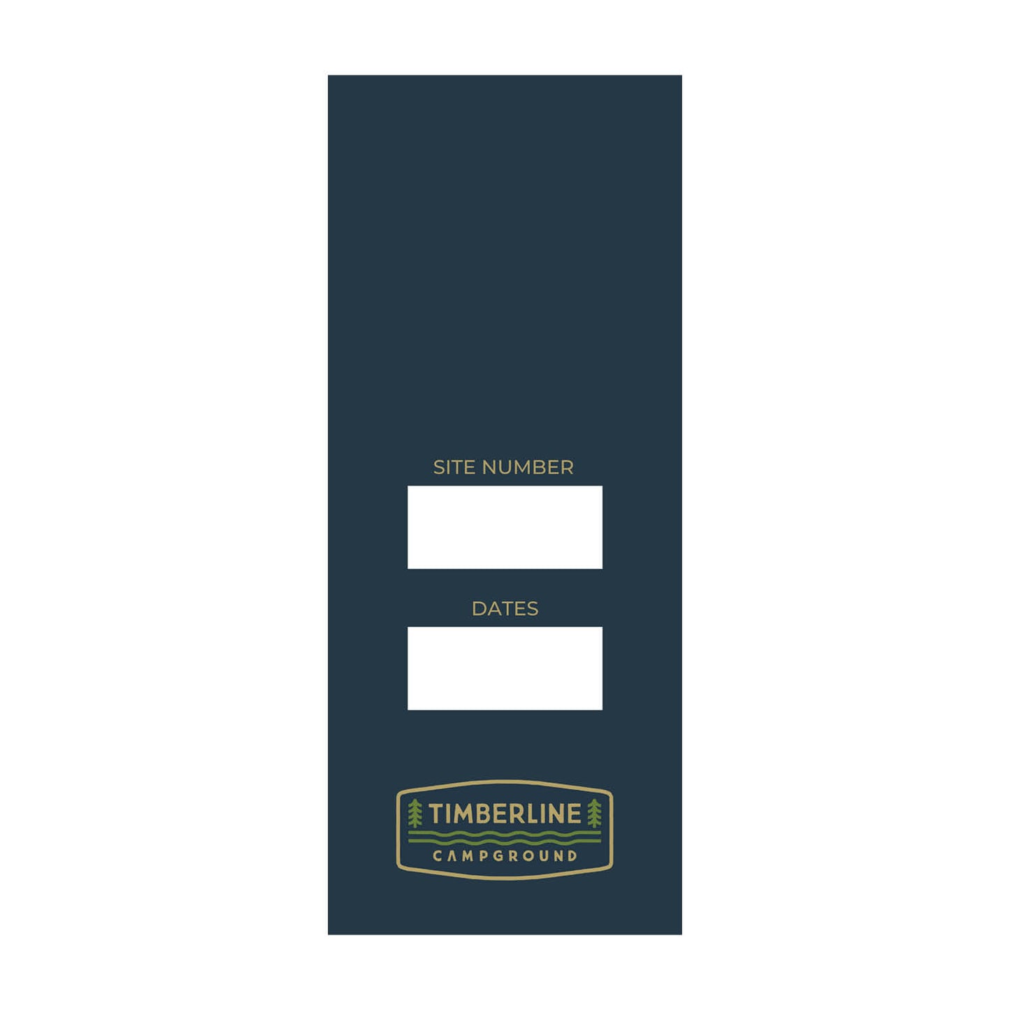 Timberline Mirror Tag - Blue