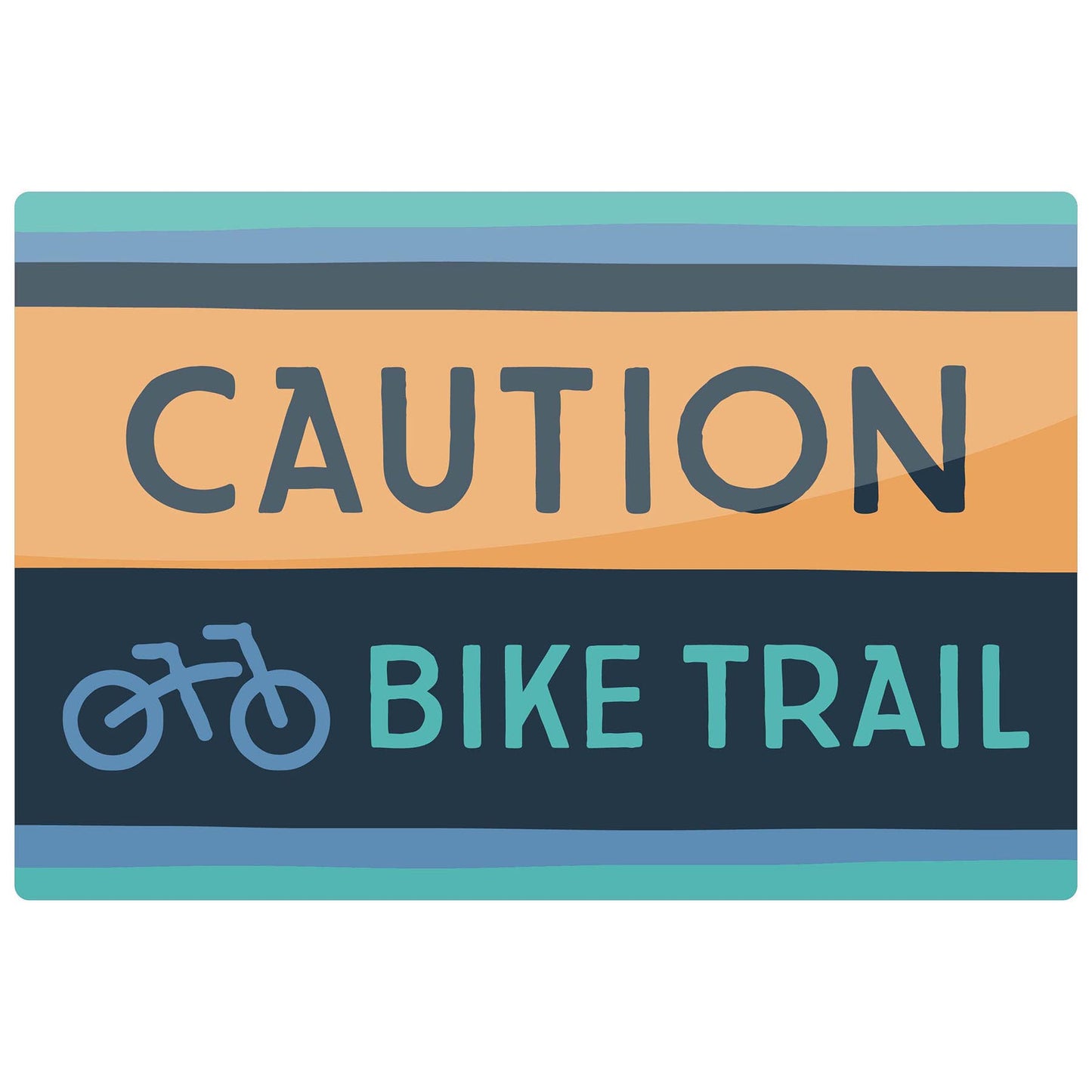 The Blue Canoe - Caution Bike Trail