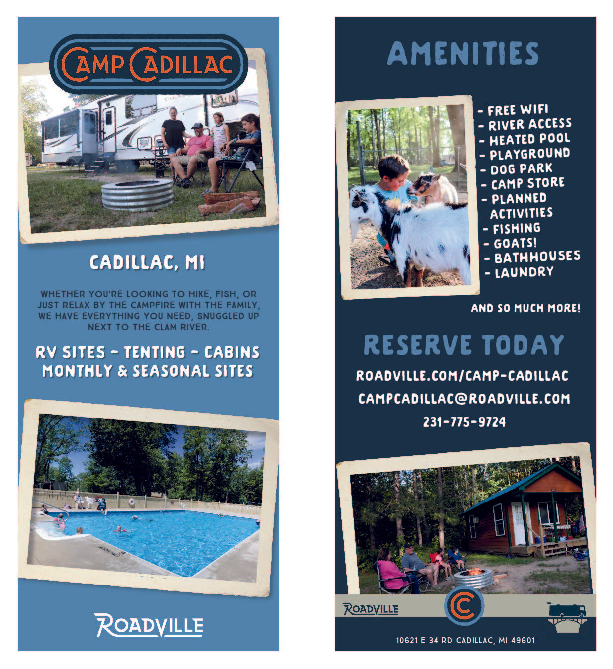 Camp Cadillac Rack Card