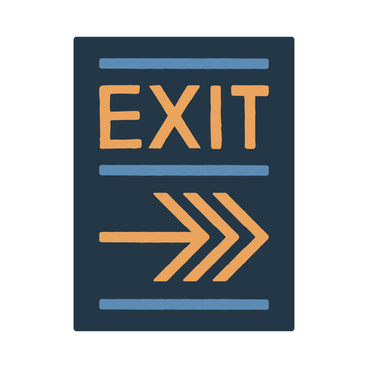 The Blue Canoe - Exit Right Arrow