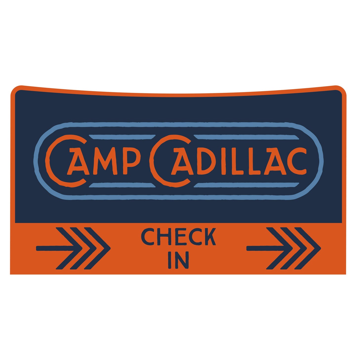 Camp Cadillac - Check In Arrow Right