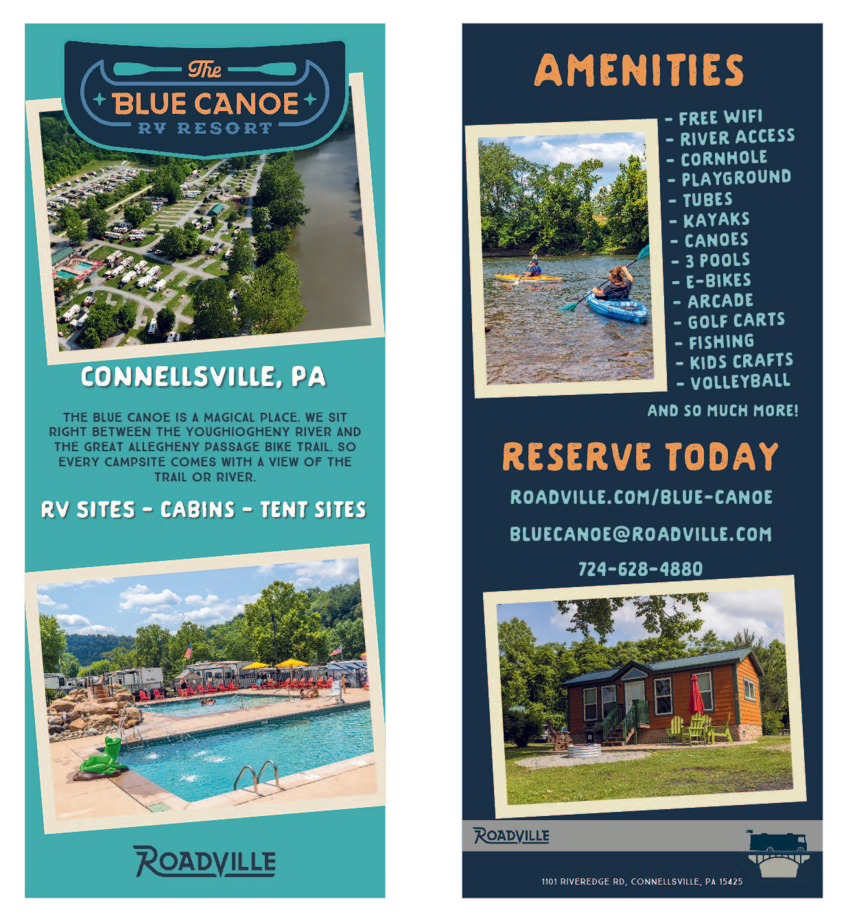 The Blue Canoe Rack Card