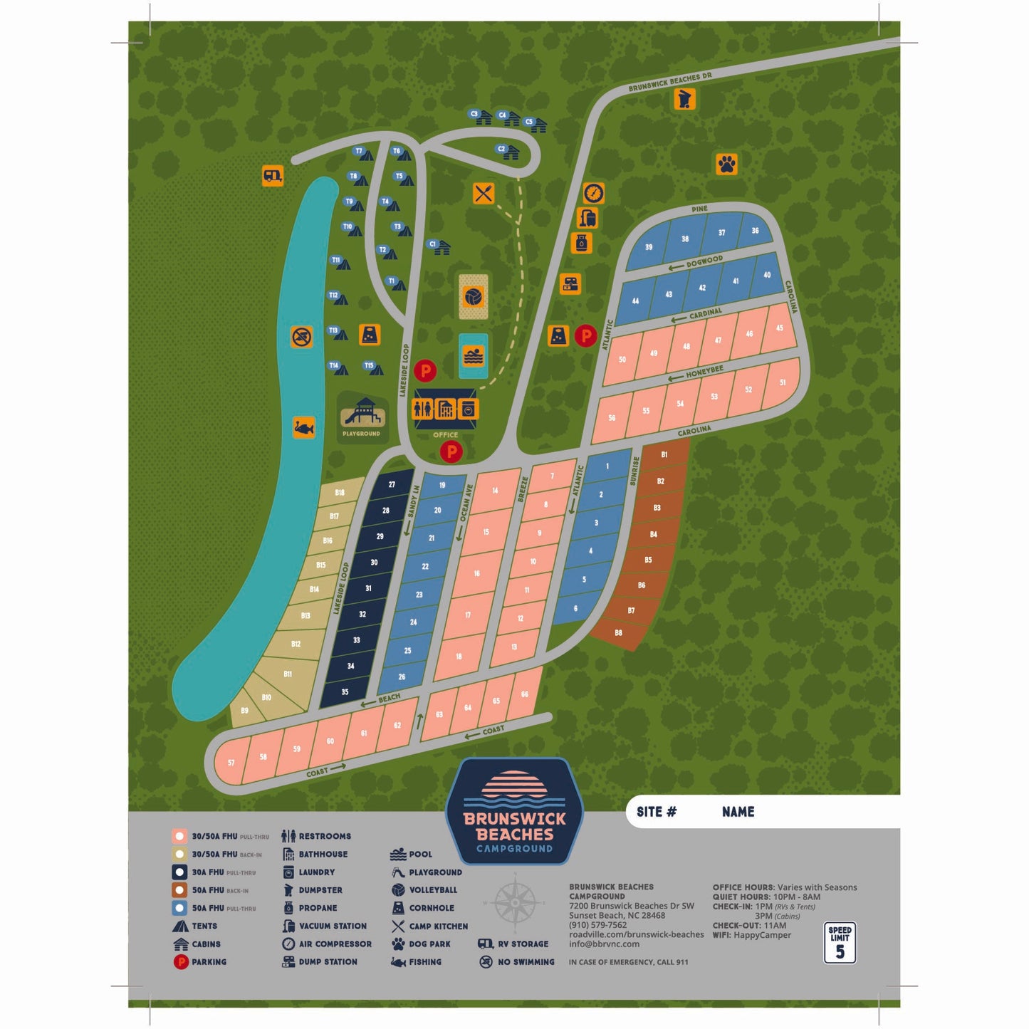 Brunswick Beaches Maps