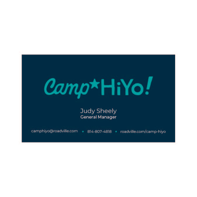 Camp Hiyo GM Business Cards