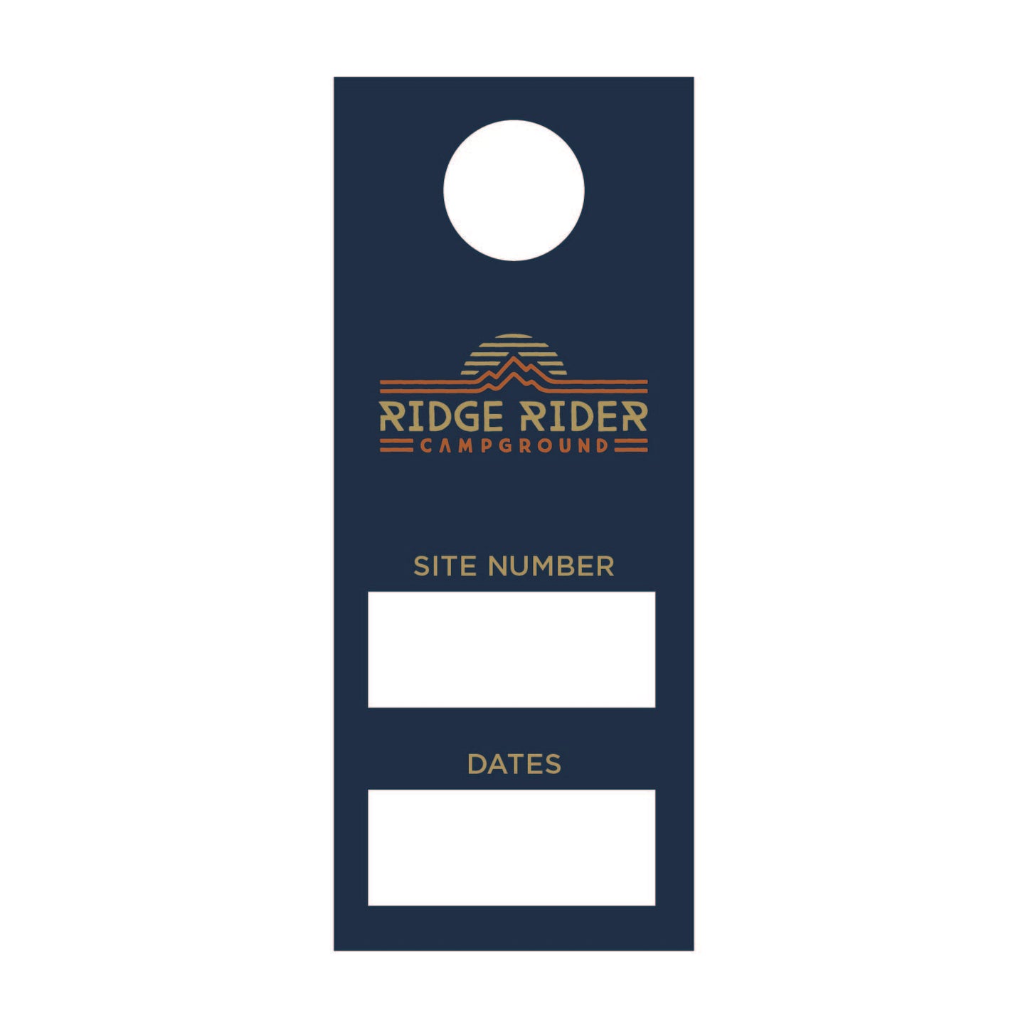 Ridge Rider Mirror Tag - Blue