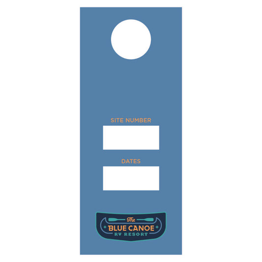 The Blue Canoe - Car Mirror Tags