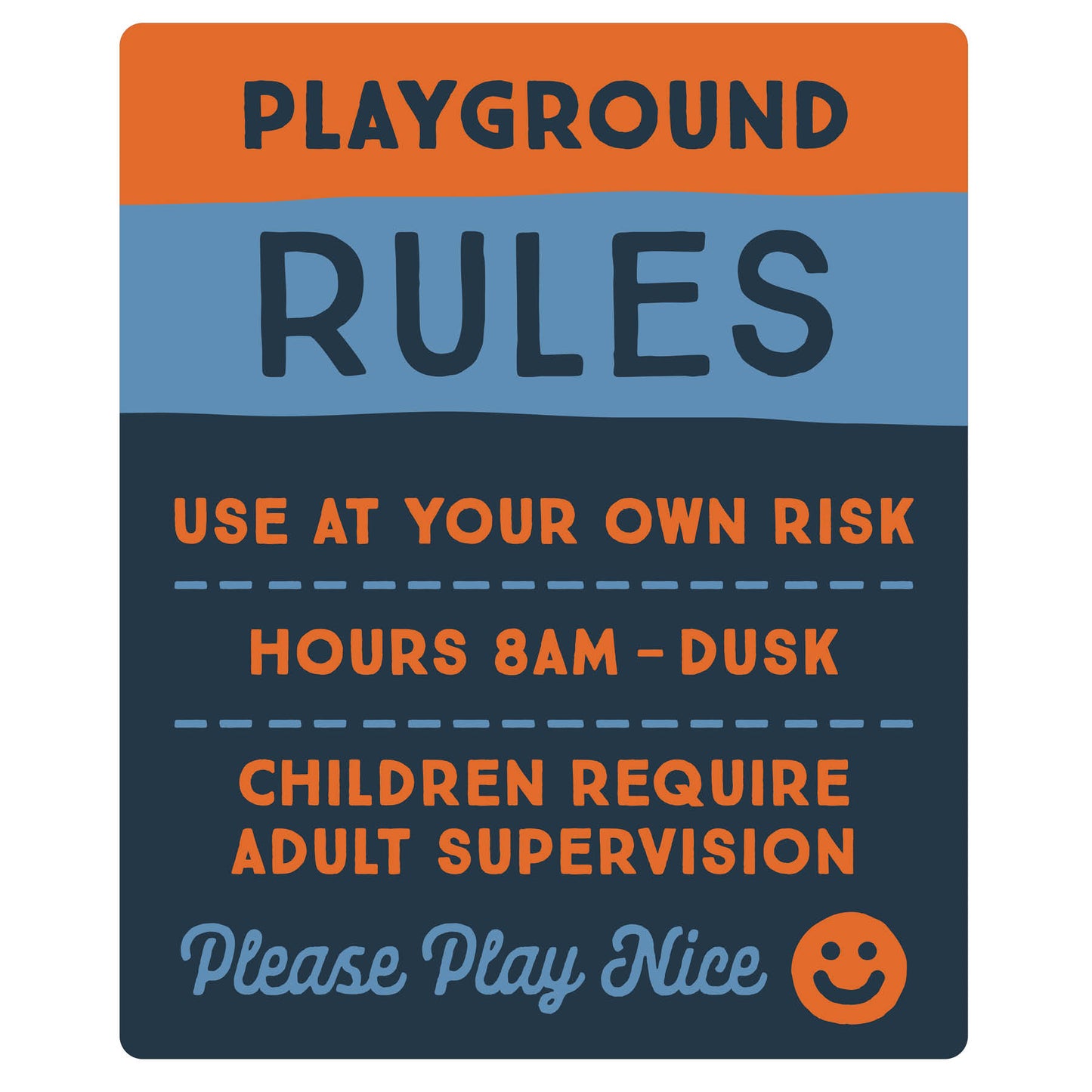 Camp Cadillac - Playground Rules