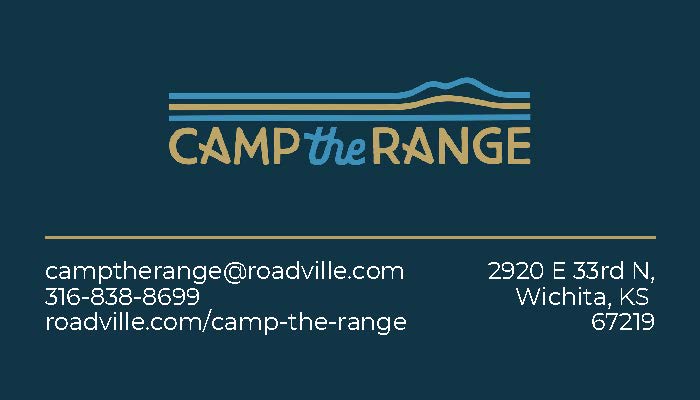 Camp the Range Generic Business Cards