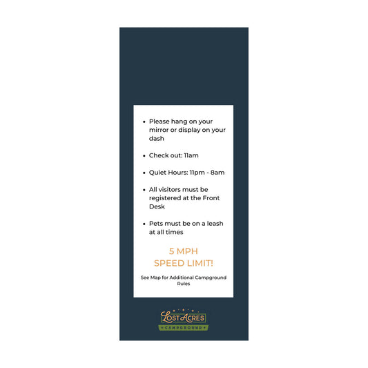 Lost Acres Mirror Tag