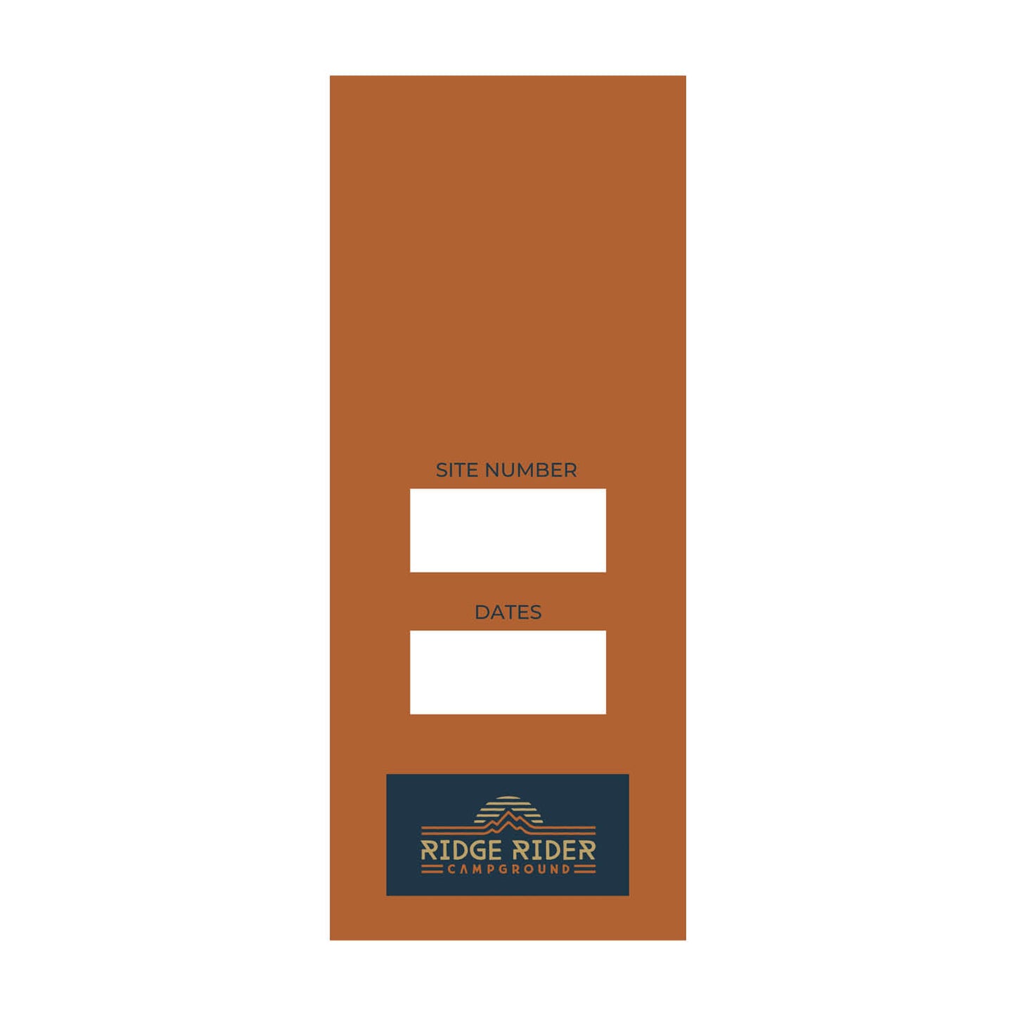 Ridge Rider Mirror Tag - Orange