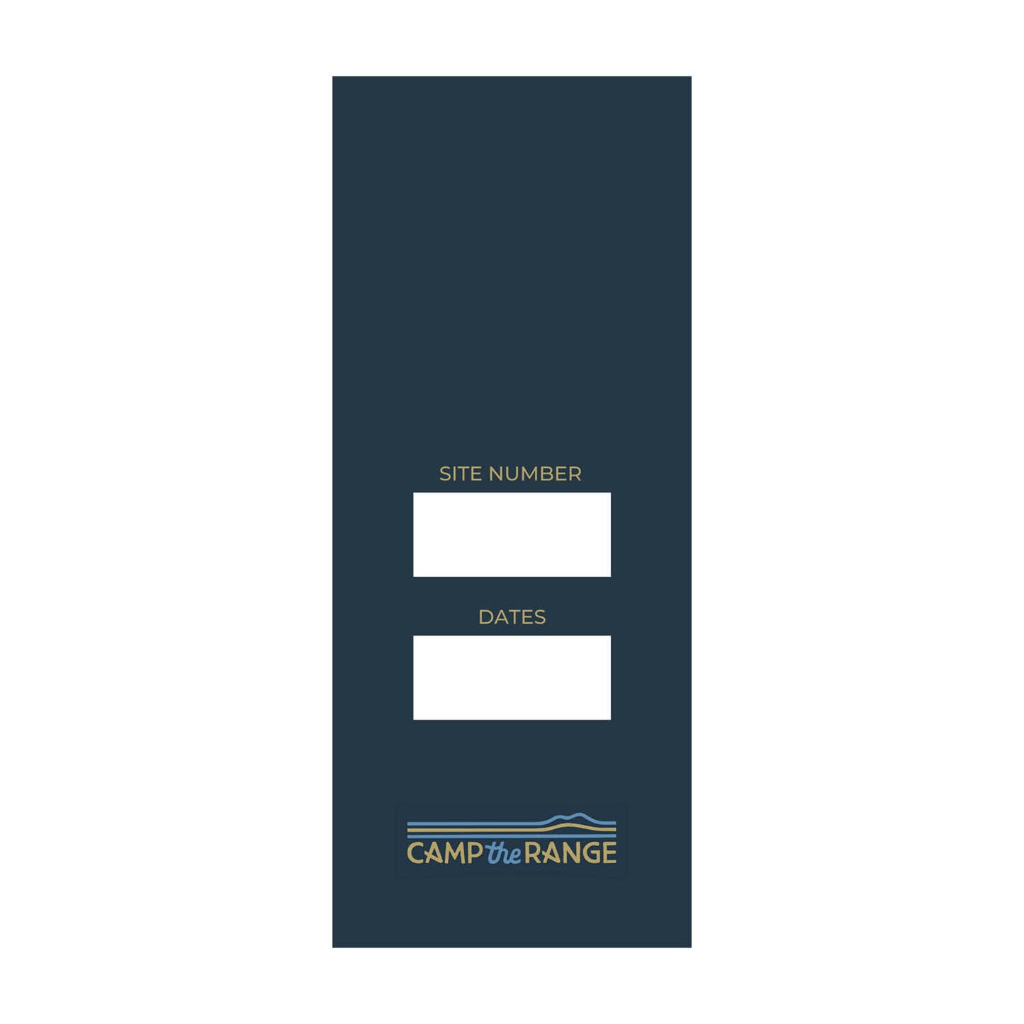 Camp The Range Mirror Tag - Blue