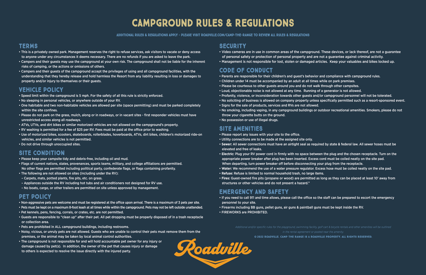 Camp The Range Maps