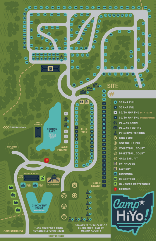 Camp Hiyo Maps