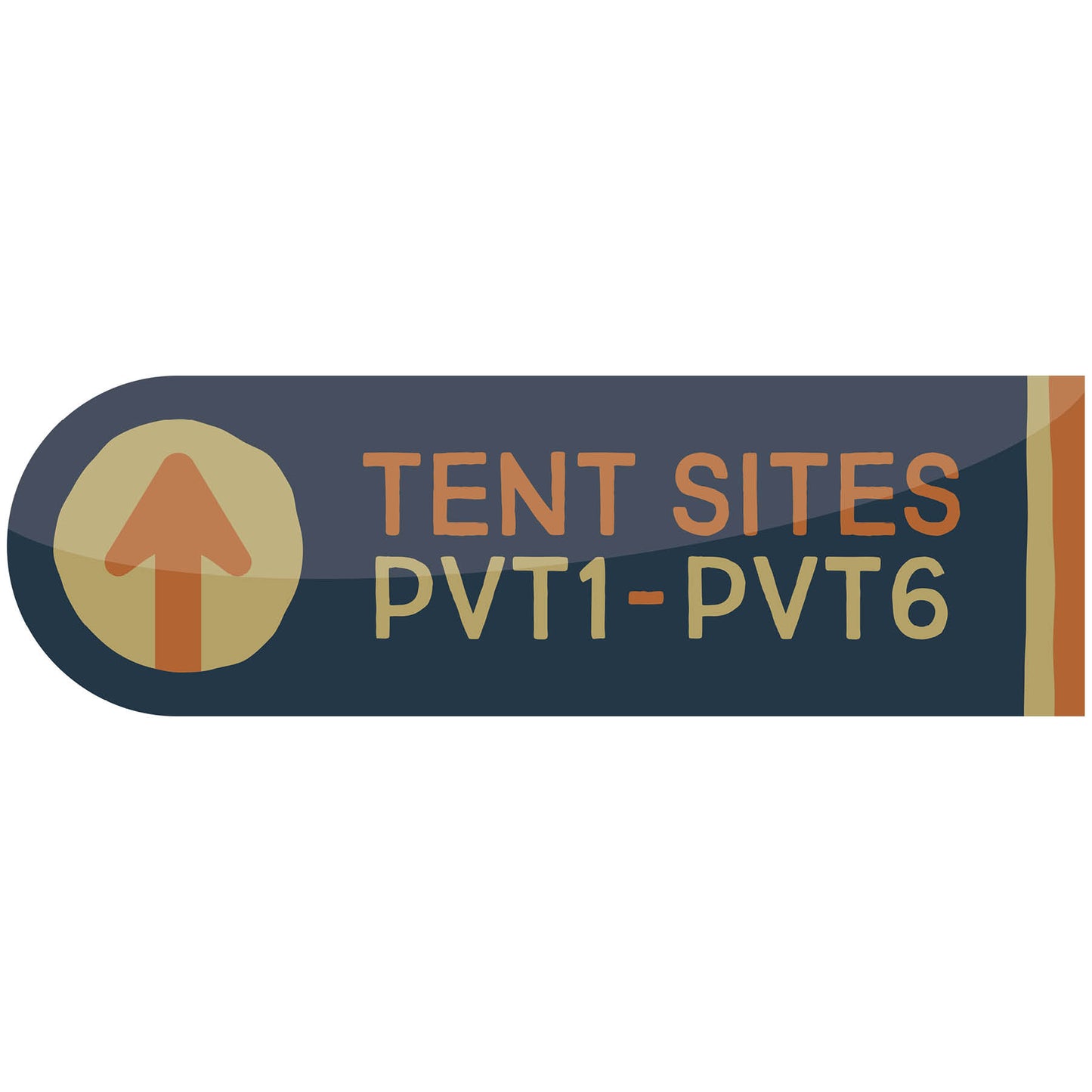 Ridge Rider - Tent Site PVT1-PVT6 Up Arrow