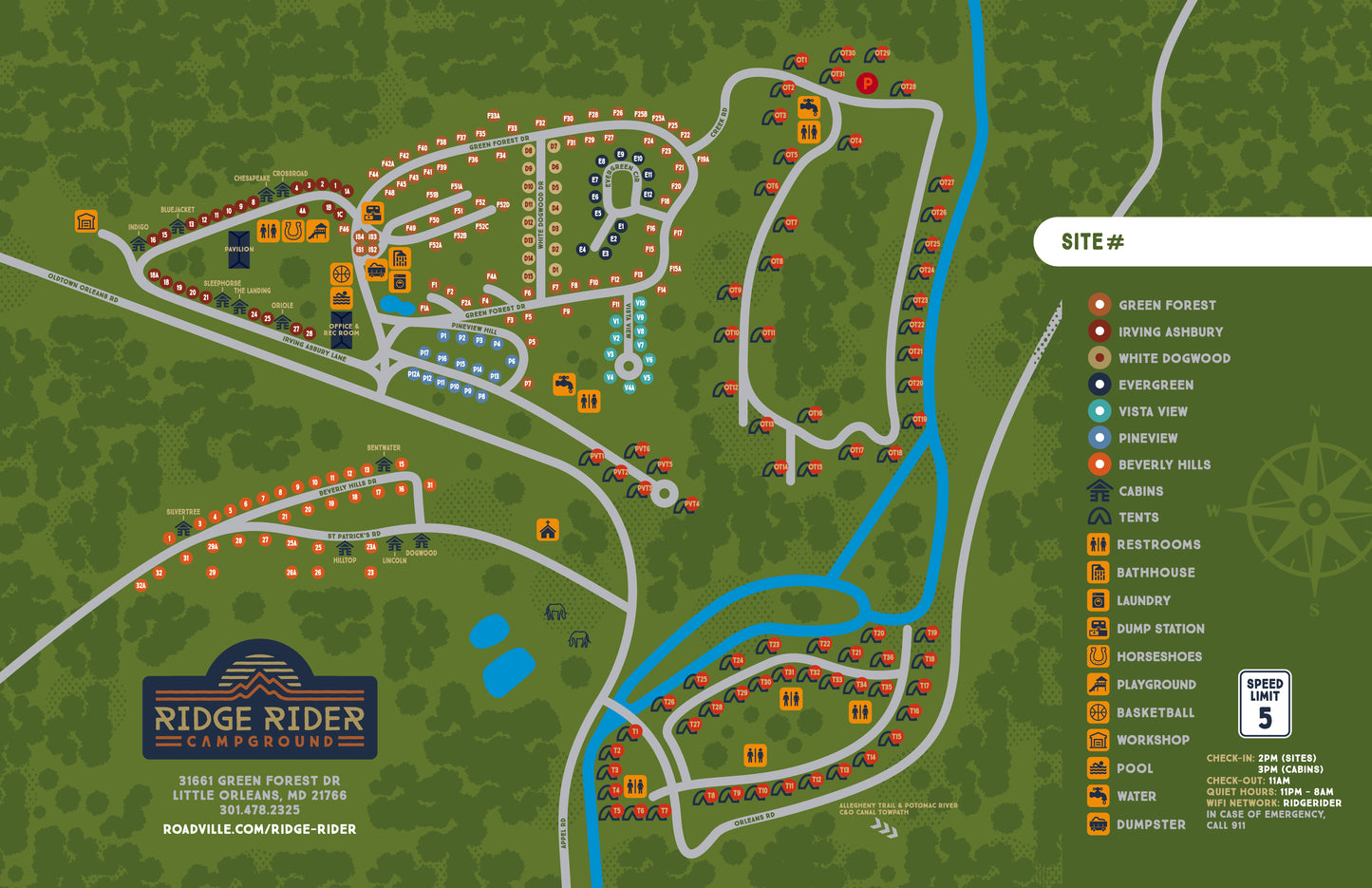 Ridge Rider Map